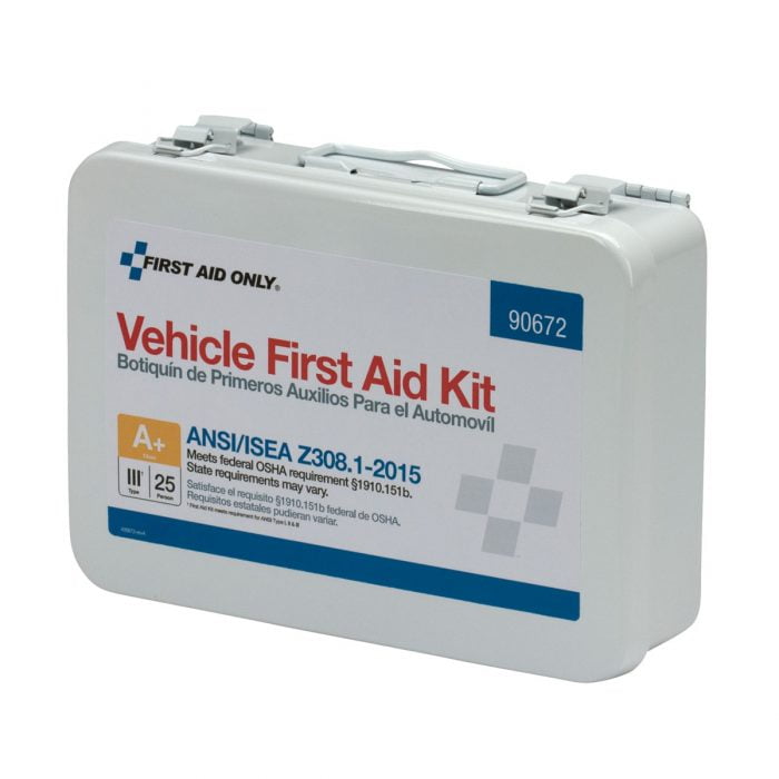 25 Person Vehicle ANSI A+ First Aid Kit, Metal Case - Image 3