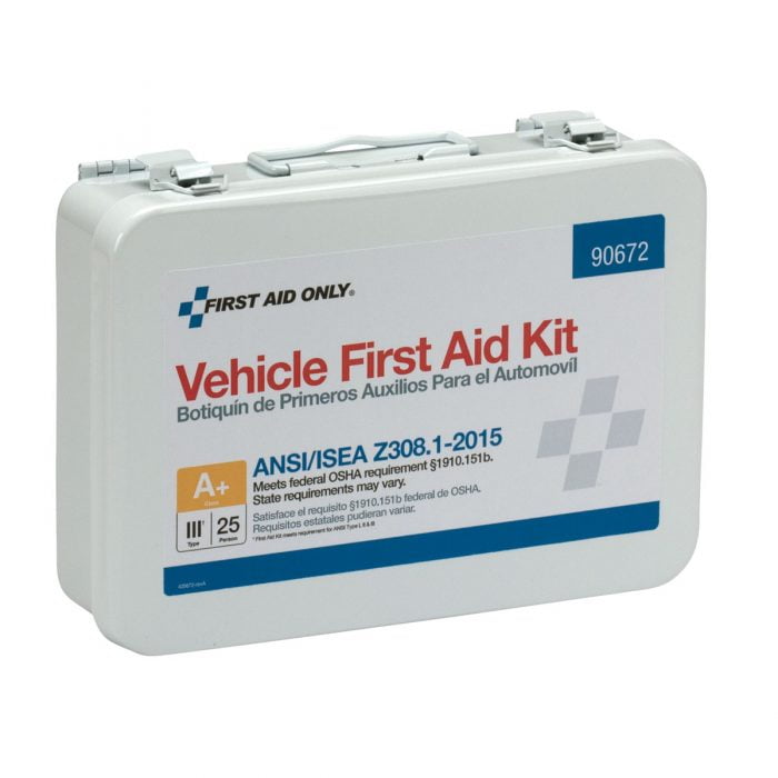 25 Person Vehicle ANSI A+ First Aid Kit, Metal Case - Image 4