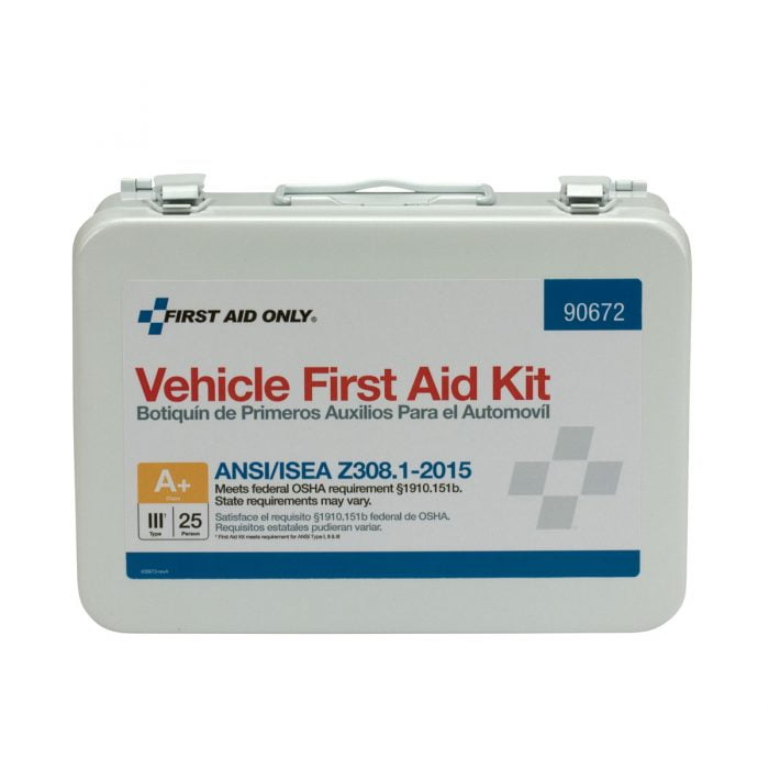 25 Person Vehicle ANSI A+ First Aid Kit, Metal Case - Image 7