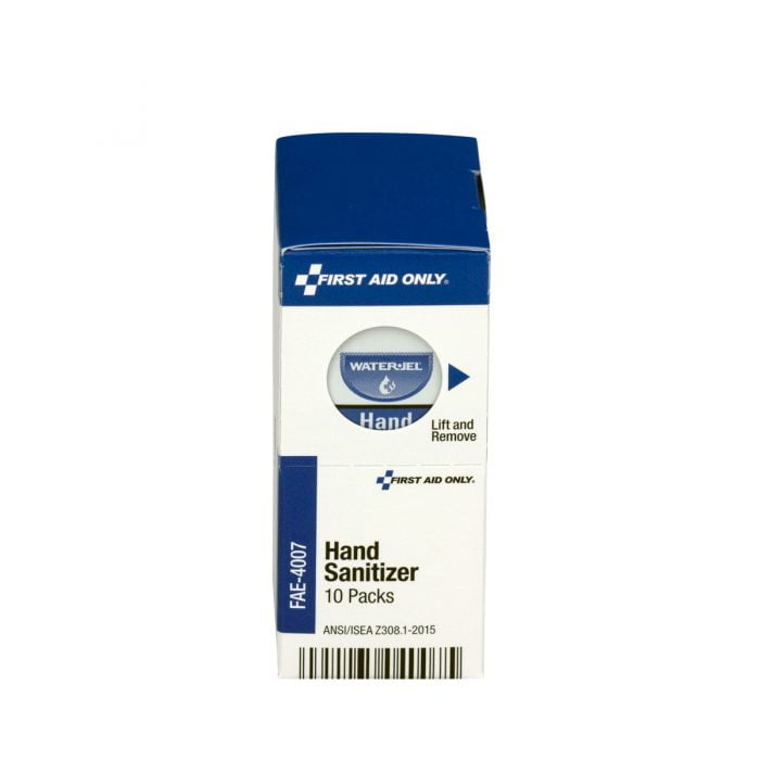 First Aid Only SmartCompliance Refill Hand Sanitizer Packets, 10 Per Box - Image 2