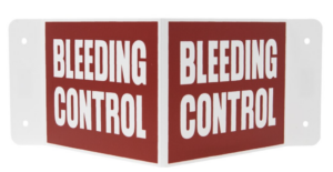 Bleeding Control Wall Sign - Flex3DWS-BC