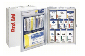 First Aid Only 25 Person Medium Metal SmartCompliance First Aid Food Service Cabinet Without Medications - 90658-021