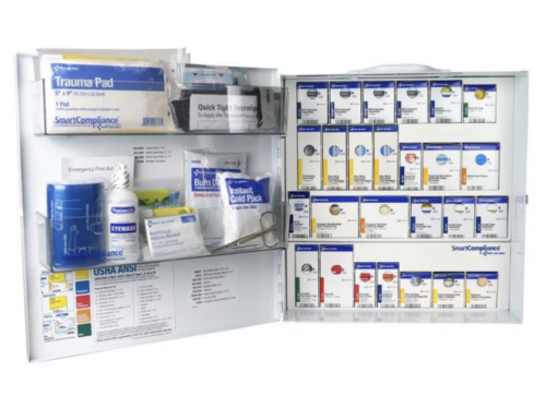 First Aid Only Large 100 Person Metal SmartCompliance Food Service Cabinet, ANSI 2021 Class B without Meds - 91379