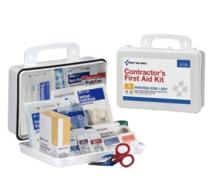 First Aid Only 25 Person ANSI 2021 Class A, Contractor Plastic First Aid Kit - 91335
