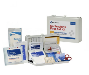 First Aid Only 25 Person ANSI 2021 Class A, Contractor Metal First Aid Kit - 91350