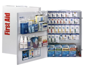 First Aid Only XL 150 Person Metal SmartCompliance Food Service First Aid Cabinet, ANSI 2015 Class B with Meds - 90830-021