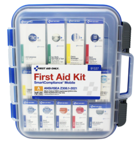 First Aid Only FAO SmartCompliance Mobile 25 Person 2021 ANSI A Clear Front First Aid Kit - 91537